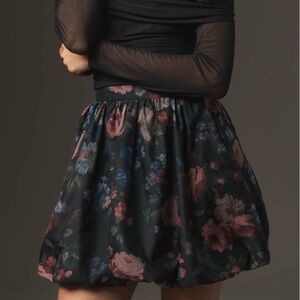 Anthropologie Floral Bubble Skirt Large